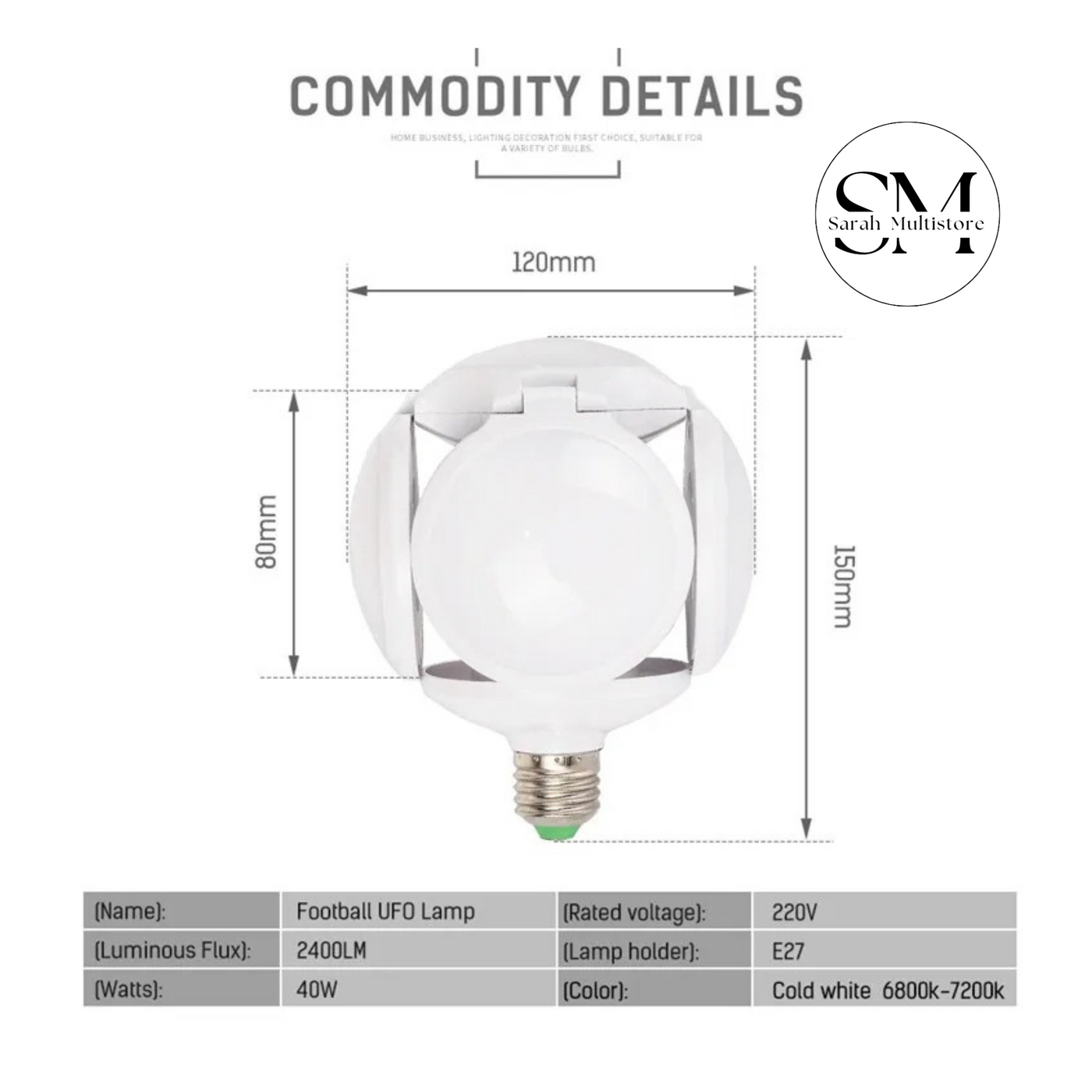 BOMBILLA PLEGABLE LED