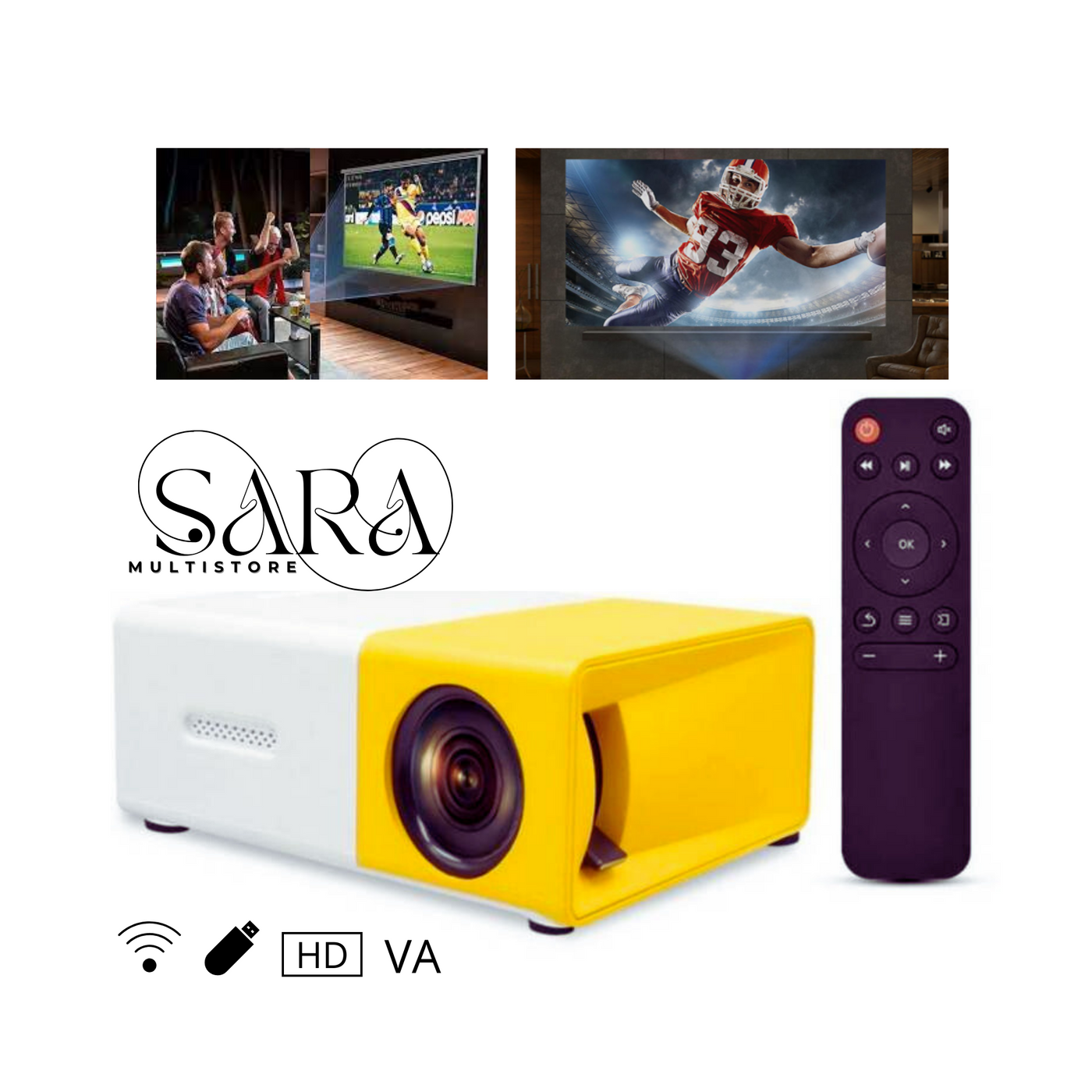 MINI PROYECTOR LED VIDEO BEAN YG300