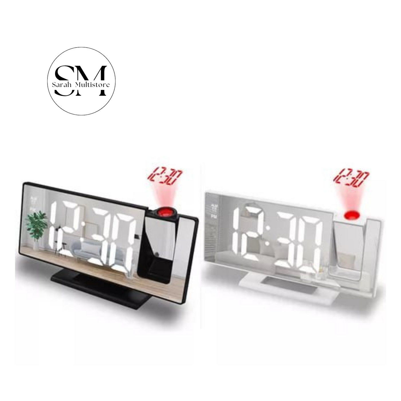 RELOJ DE PROYECCIÓN DIGITAL CON PANTALLA LED AJUSTABLE