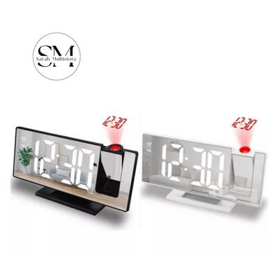RELOJ DE PROYECCIÓN DIGITAL CON PANTALLA LED AJUSTABLE