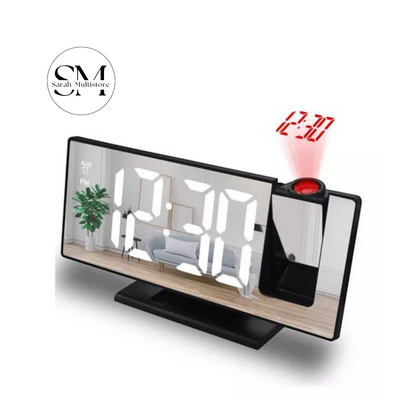 RELOJ DE PROYECCIÓN DIGITAL CON PANTALLA LED AJUSTABLE