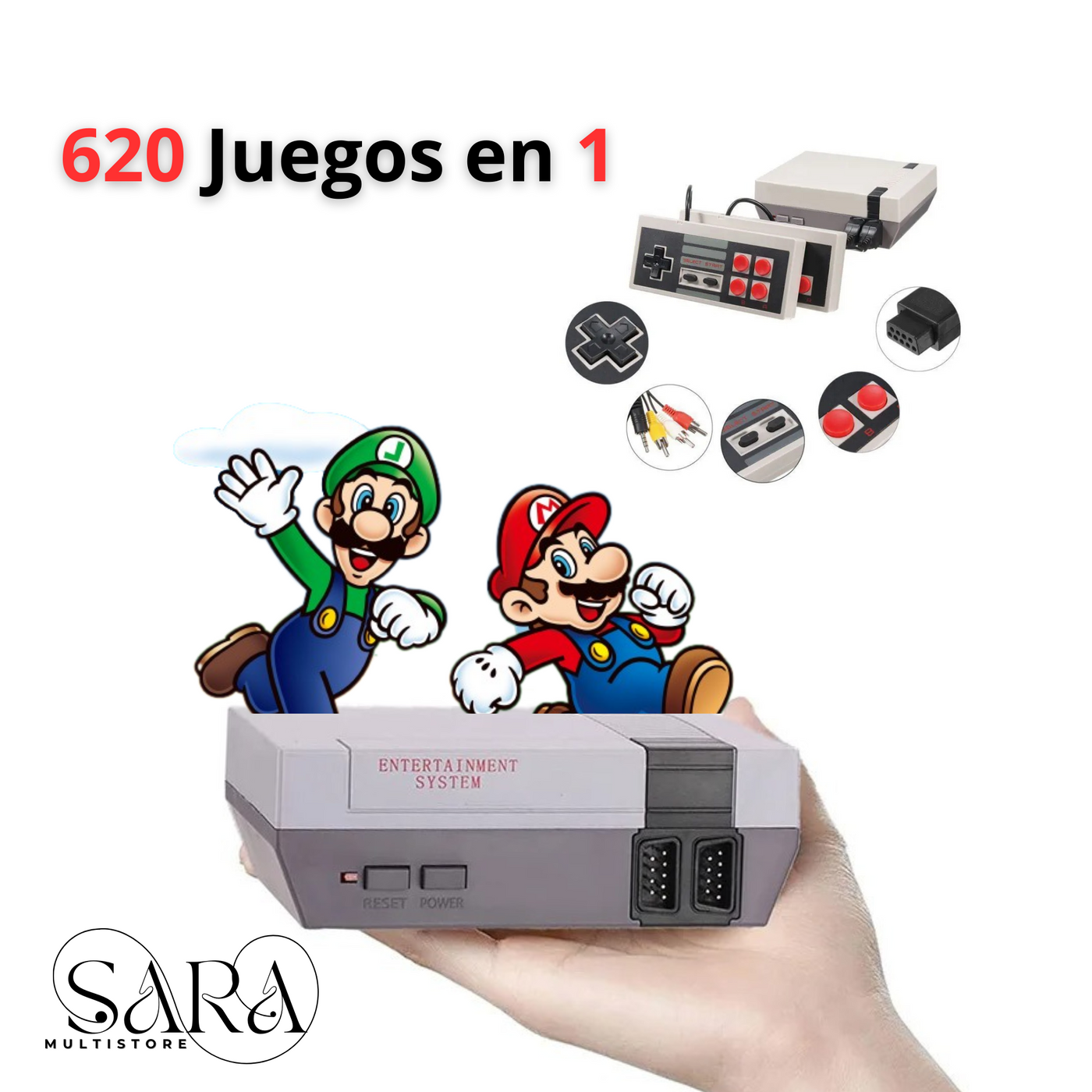 CONSOLA DE TV MINI NES DE 8 BITS